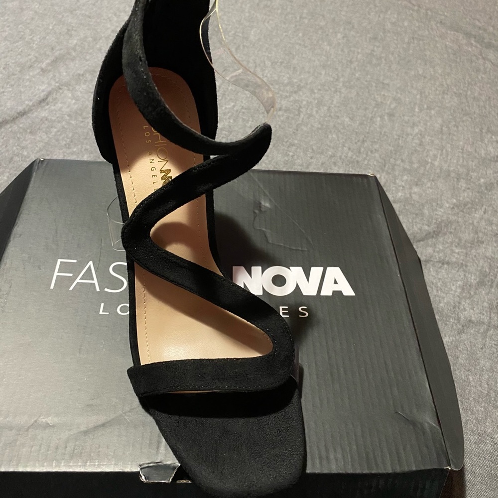 Brand New Black Strappy Heels!